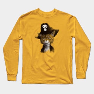 Pirate Cat Long Sleeve T-Shirt